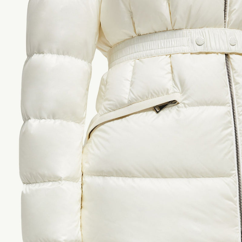 Boed Hooded Shearling-Trimmed Short Down Jacket