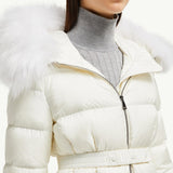 Boed Hooded Shearling-Trimmed Short Down Jacket