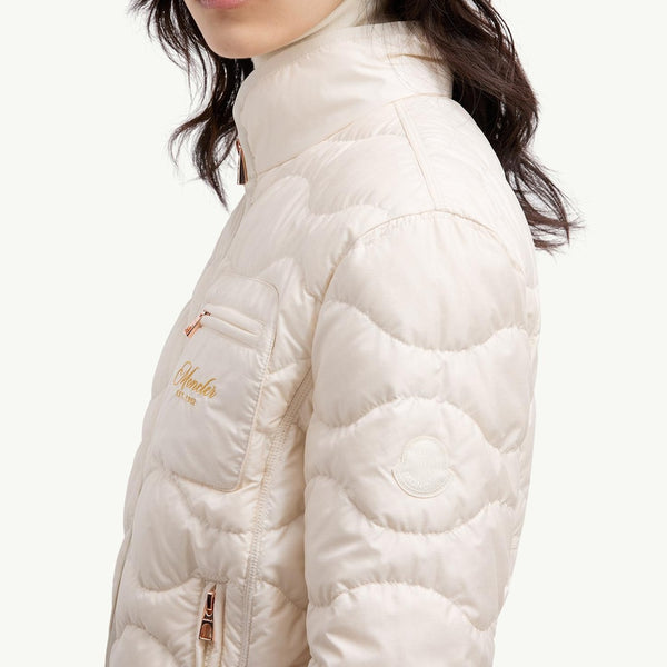 Tegea Wave-Quilted Short Down Jacket