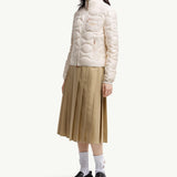Tegea Wave-Quilted Short Down Jacket