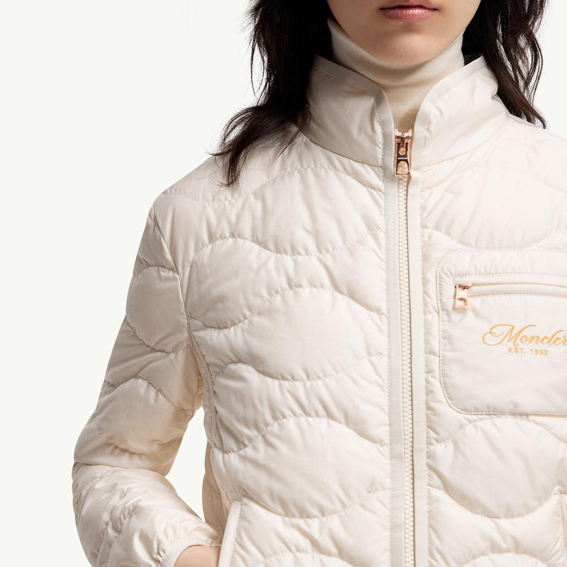 Tegea Wave-Quilted Short Down Jacket