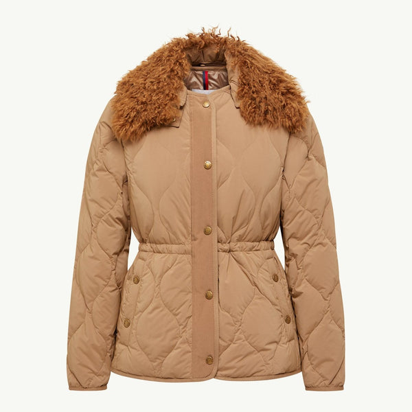 Quintin 3-in-1 Shearling-Trimmed Short Down Jacket
