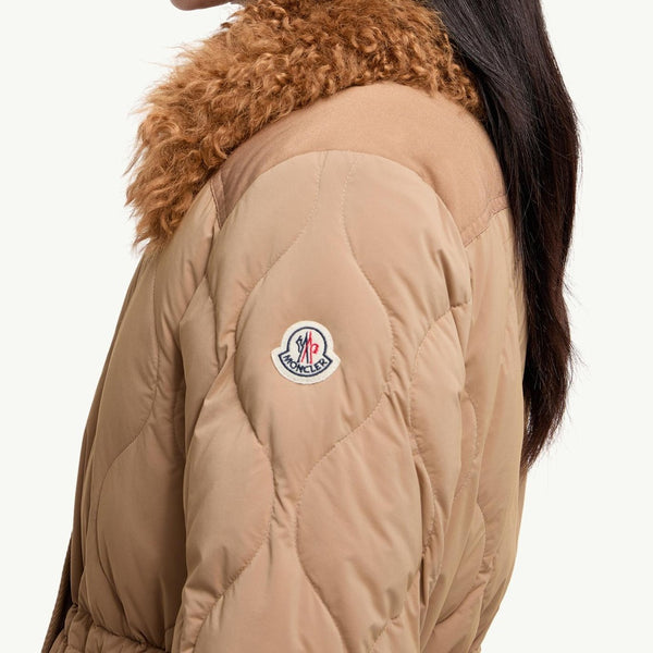 Quintin 3-in-1 Shearling-Trimmed Short Down Jacket