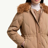 Quintin 3-in-1 Shearling-Trimmed Short Down Jacket