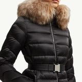 Cupidone Hooded Shearling-Trimmed Short Down Jacket