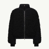 Moncler x EE72 by Edward Enninful Wool Blend Zip-Up Cardigan