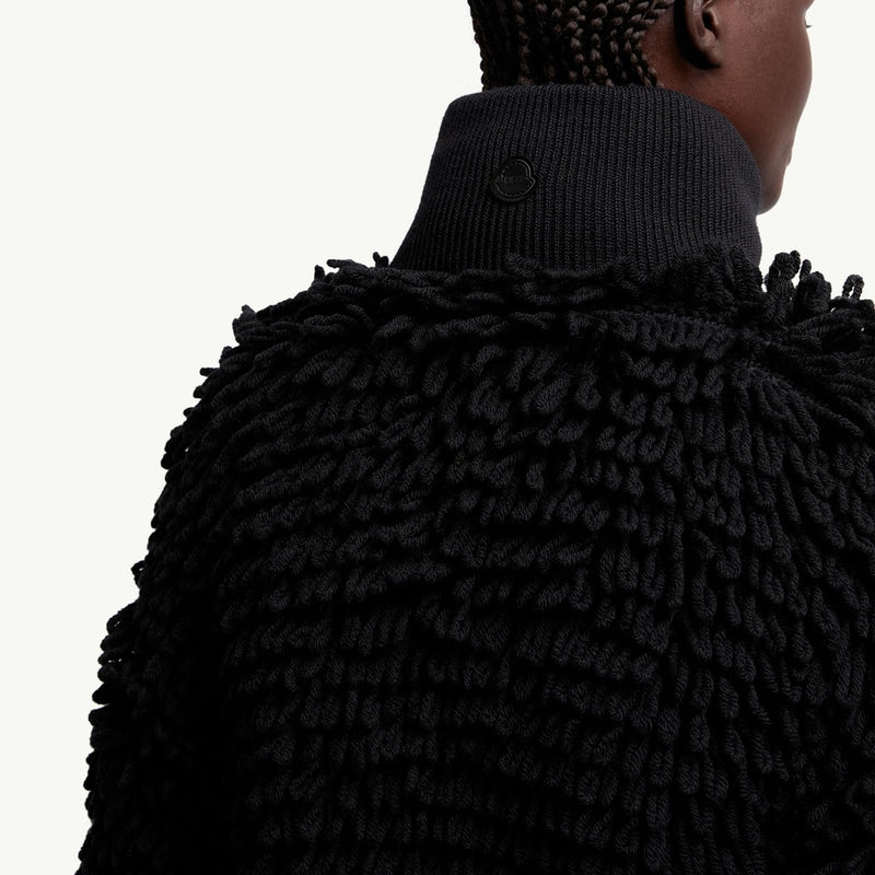 Moncler x EE72 by Edward Enninful Wool Blend Zip-Up Cardigan