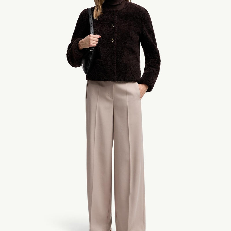 Epernon Shearling Short Down Jacket
