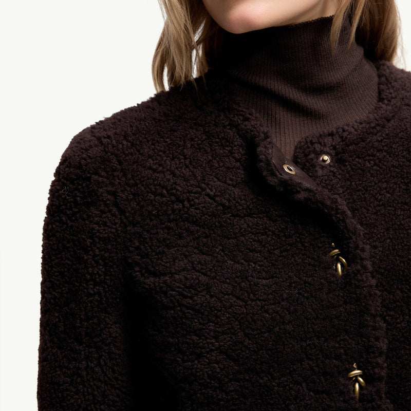 Epernon Shearling Short Down Jacket