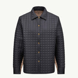Diamond-Quilted Hooded Short Down Jacket