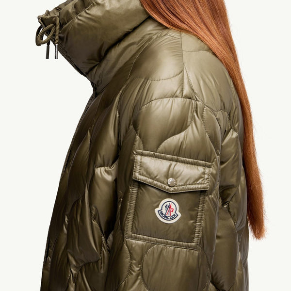 Lombi Hooded Mid-Length Down Jacket