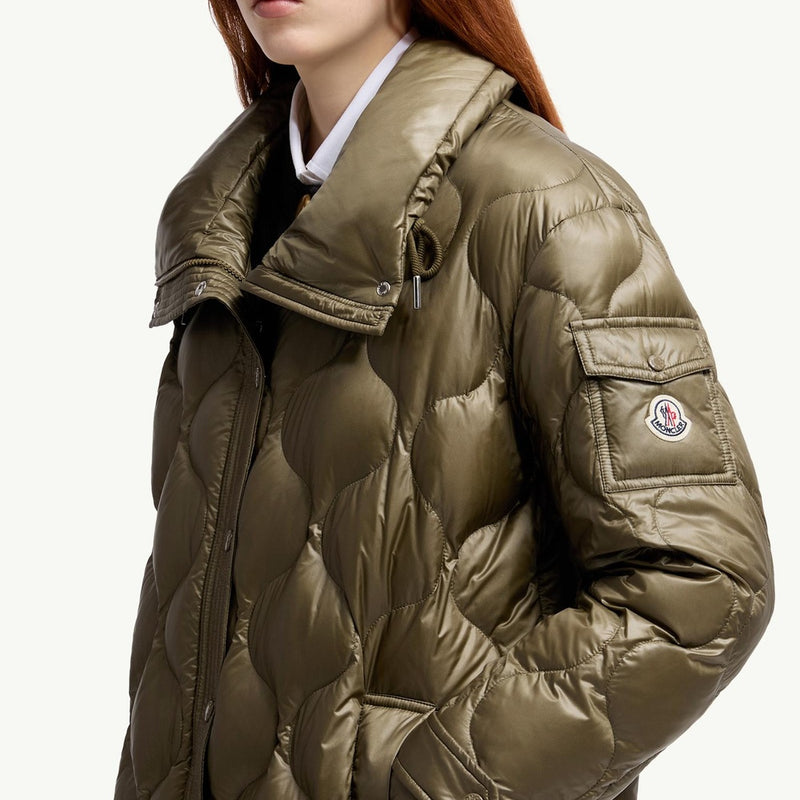 Lombi Hooded Mid-Length Down Jacket