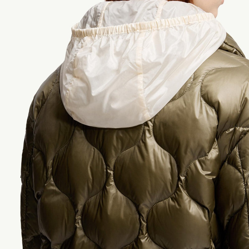 Lombi Hooded Mid-Length Down Jacket