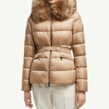 Boed Hooded Shearling-Trimmed Short Down Jacket
