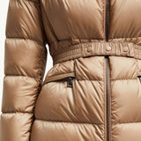 Boed Hooded Shearling-Trimmed Short Down Jacket