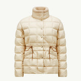 Antigone Leather-Trimmed Short Down Jacket