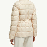 Antigone Leather-Trimmed Short Down Jacket