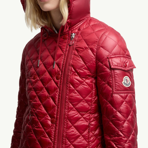 Corbelin Diamond-Quilted Hooded Short Down Jacket