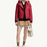 Corbelin Diamond-Quilted Hooded Short Down Jacket