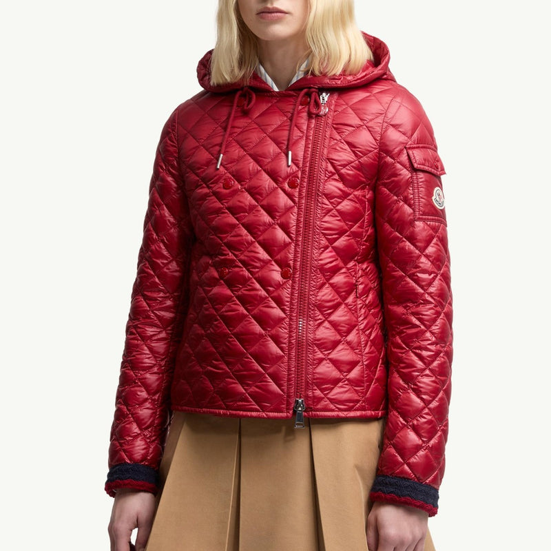 Corbelin Diamond-Quilted Hooded Short Down Jacket