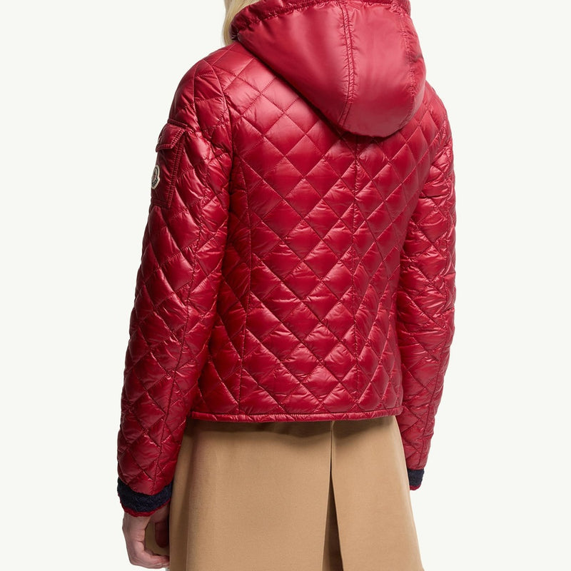 Corbelin Diamond-Quilted Hooded Short Down Jacket