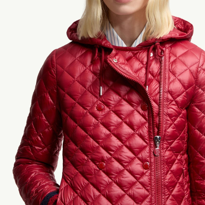 Corbelin Diamond-Quilted Hooded Short Down Jacket