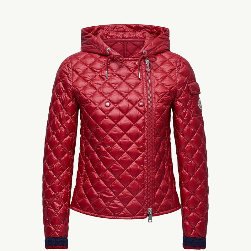 Corbelin Diamond-Quilted Hooded Short Down Jacket