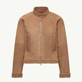 Vougeot Suede Short Down Jacket