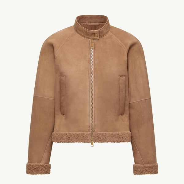 Vougeot Suede Short Down Jacket