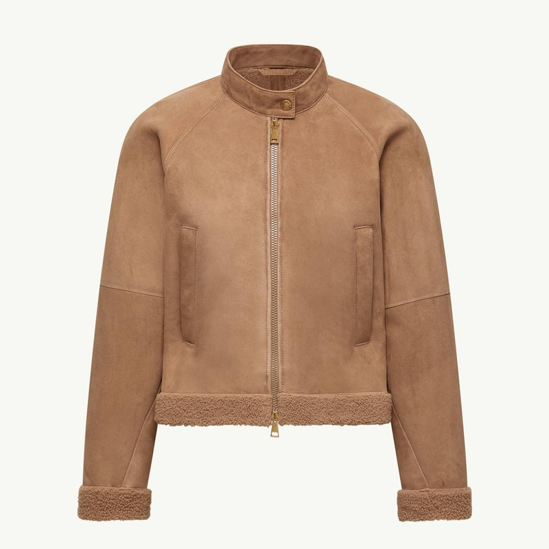 Vougeot Suede Short Down Jacket
