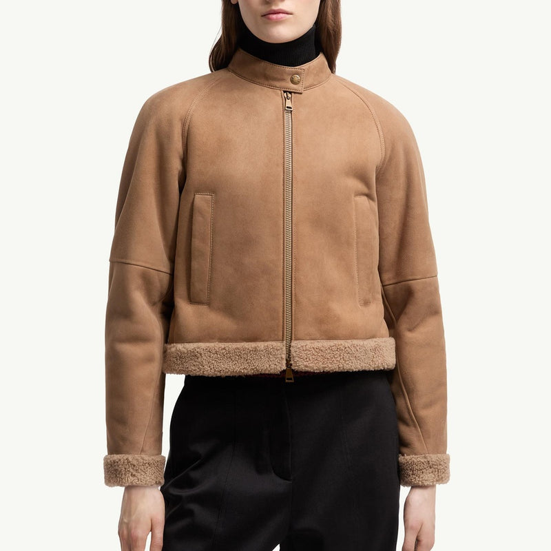 Vougeot Suede Short Down Jacket