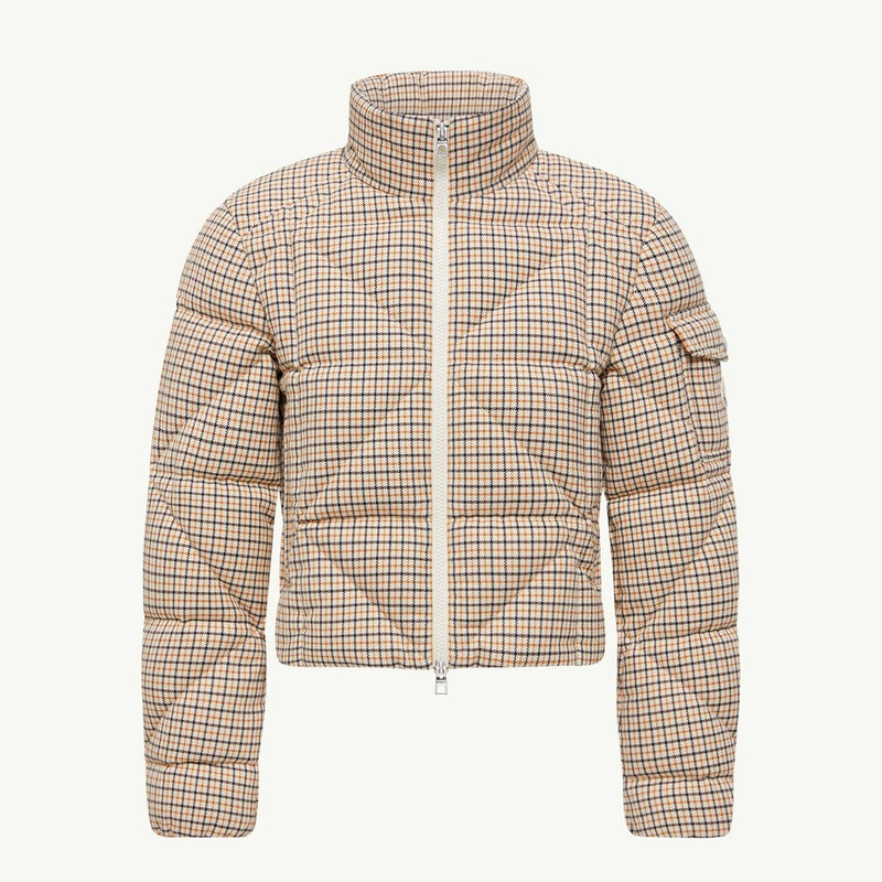 Megara Wool-Trimmed Short Down Jacket