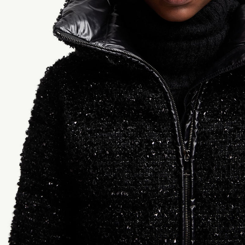 Urbel Tweed Short Down Jacket