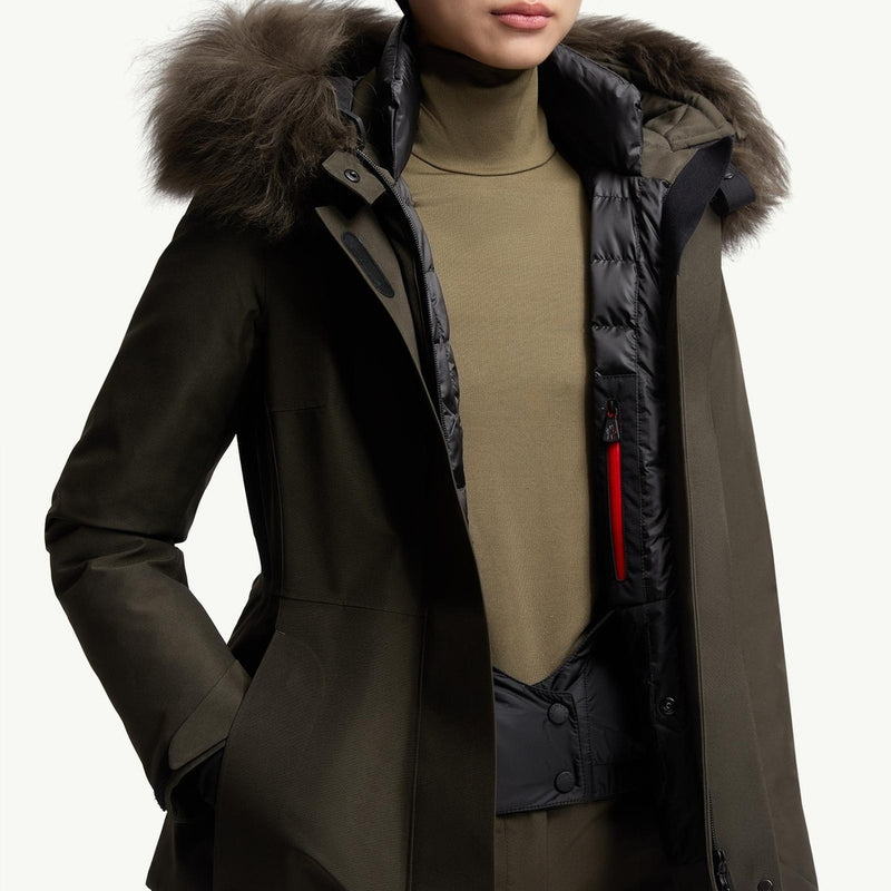 Laplance GORE-TEX Shearling-Trimmed Hooded Down Ski Jacket