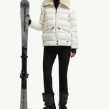 Arabba Hooded Shearling Short Down Jacket