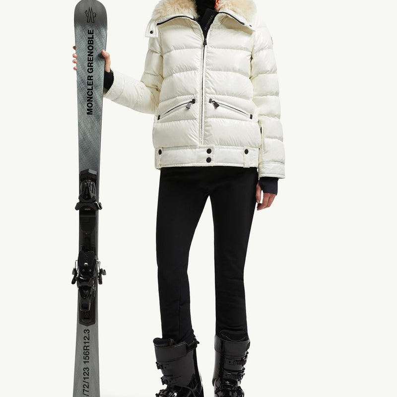 Arabba Hooded Shearling Short Down Jacket