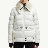 Arabba Hooded Shearling Short Down Jacket