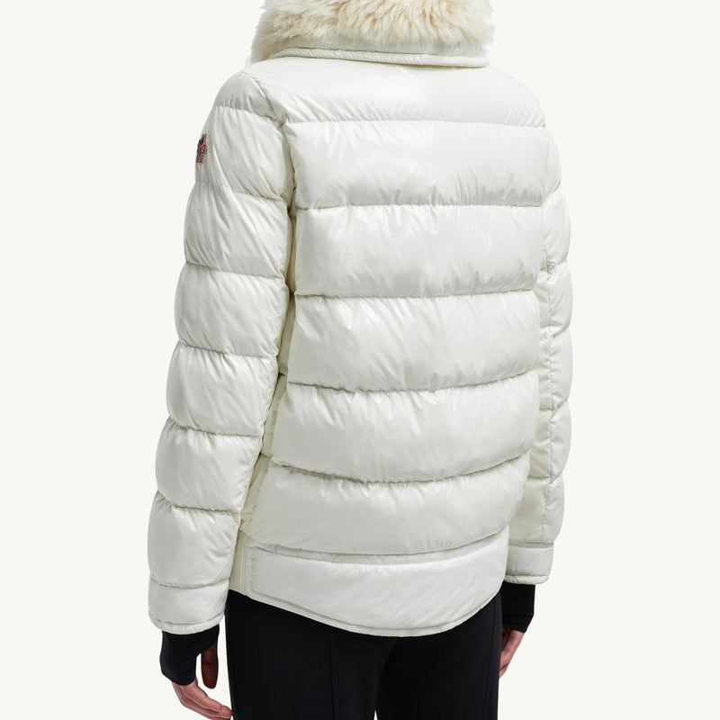 Arabba Hooded Shearling Short Down Jacket