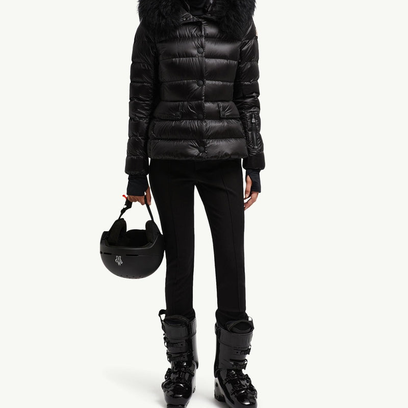 Armoniques Hooded Shearling Short Down Jacket