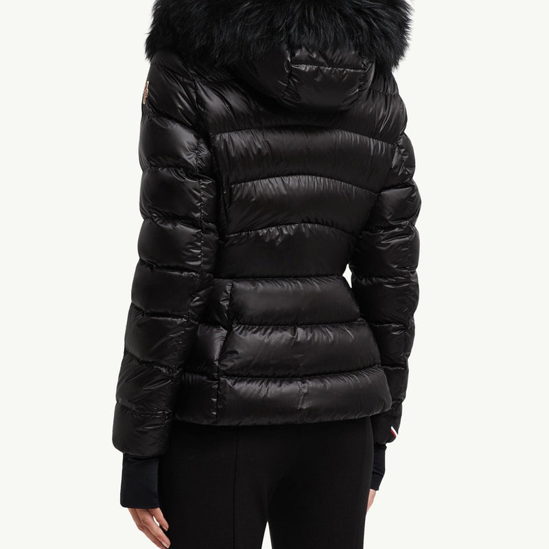 Armoniques Hooded Shearling Short Down Jacket