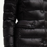 Armoniques Hooded Shearling Short Down Jacket