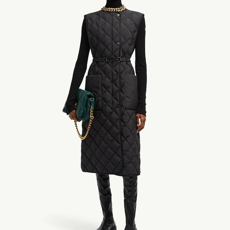 Butor Diamond-Quilted Long Down Gilet
