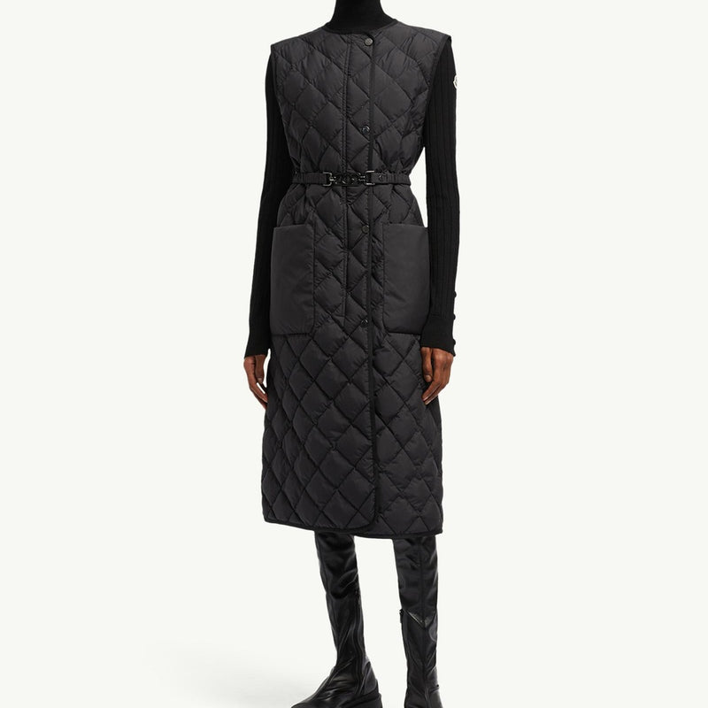 Butor Diamond-Quilted Long Down Gilet