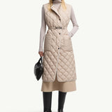 Butor Diamond-Quilted Long Down Gilet