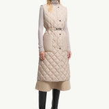 Butor Diamond-Quilted Long Down Gilet