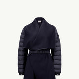 Wool Hooded Zip-Up Cape