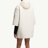 Wool Hooded Zip-Up Cape