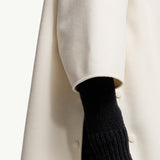 Wool Hooded Zip-Up Cape