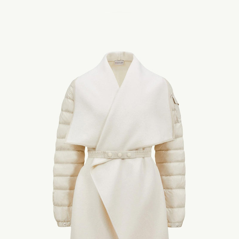 Wool Hooded Zip-Up Cape