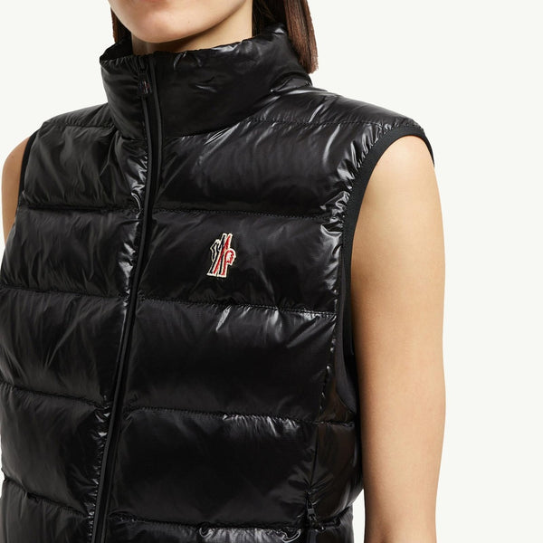 Padded Zip-Up Jersey Gilet